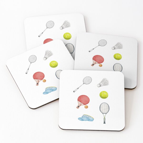 Item preview, balls and rackets sticker variety pack designed and sold by mitscorner.