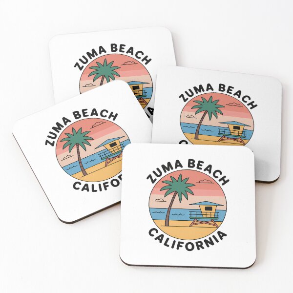 Item preview, Zuma Beach California Minimalist Circle Sticker designed and sold by Horizon Tales.