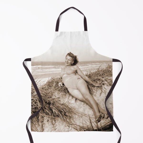 Item preview, A Beautiful Young Woman Enjoying a Day Sunning Herself at the Beach circa 1930's designed and sold by Fotomaxx.