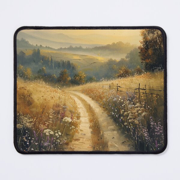 Item preview, Golden Sunset Path Through Wildflowers designed and sold by AITuneSphere.