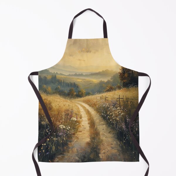 Item preview, Golden Sunset Path Through Wildflowers designed and sold by AITuneSphere.