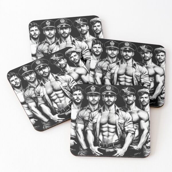 Item preview, Let's Hear It For The Boys Tom of Finland Tribute Military Gay Pride Graphic Design designed and sold by ItsAKinkThing.
