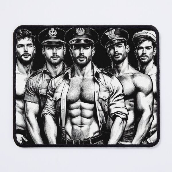 Item preview, Let's Hear It For The Boys Tom of Finland Tribute Military Gay Pride Graphic Design designed and sold by ItsAKinkThing.