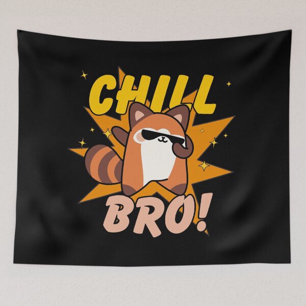 Item preview, chill bro - chill kawaii red panda designed and sold by CypisDesign.