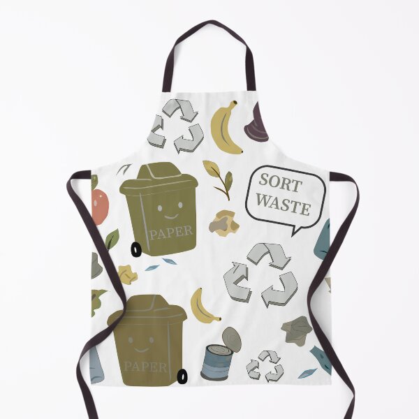 Item preview, Seamless Eco Waste Sorting Pattern designed and sold by CheriTanya.