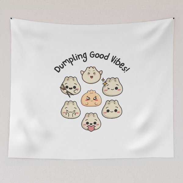 Item preview, Dumpling Good Vibes, Dim Sum, Yum Cha, Kawaii, Cute designed and sold by AASparksDesigns.