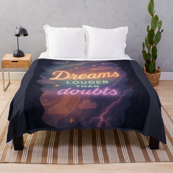 Item preview, Dreams Louder than Doubts designed and sold by MidnightMoodCo.