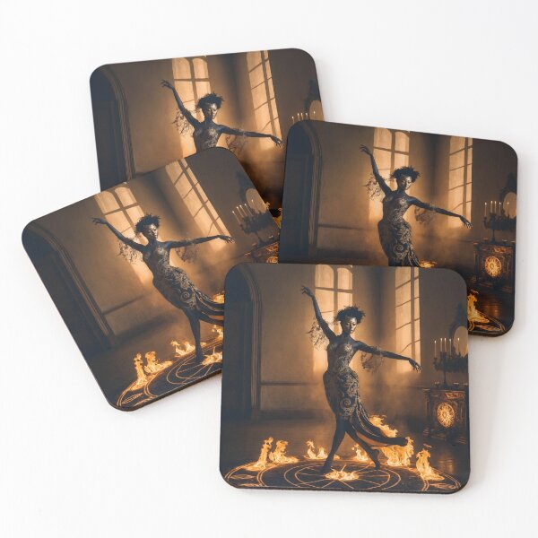 Item preview, Gothic Zodiac Art – Leo Fire Ritual Illustration designed and sold by LaLi-Designs.