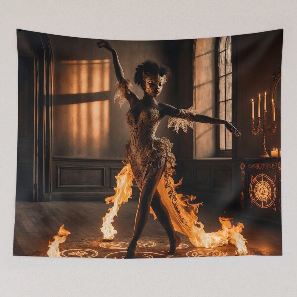 Item preview, Gothic Zodiac Art – Leo Fire Ritual Illustration designed and sold by LaLi-Designs.