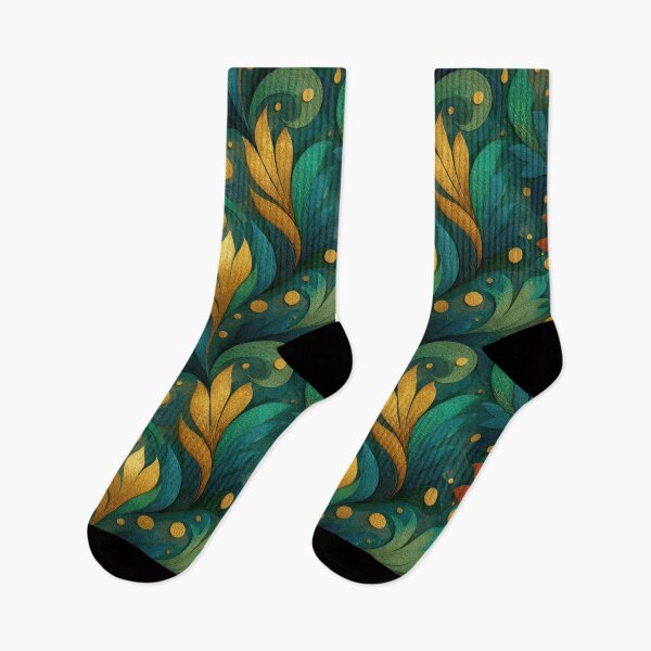Item preview, Ornate Abstract Floral Seamless Pattern with Gold designed and sold by RGShirtWorks.