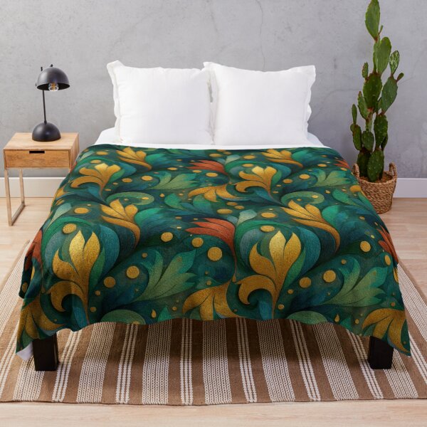 Item preview, Ornate Abstract Floral Seamless Pattern with Gold designed and sold by ML-Media.