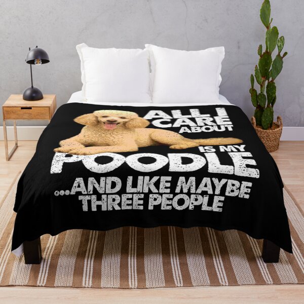 Item preview, ALL I CARE ABOUT IS MY POODLE | | Pets and Dogs lovers for Men and Women t-shirt designed and sold by panchiTWO.