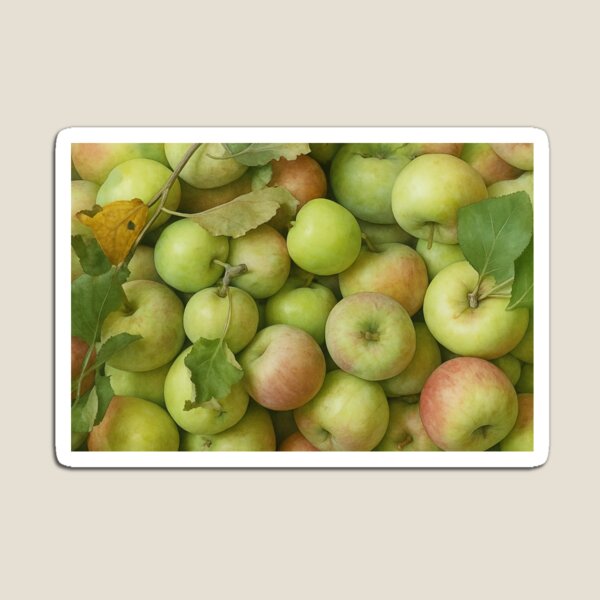 Item preview, Fresh Harvest Apples – Watercolor Efect Art designed and sold by Pacika.