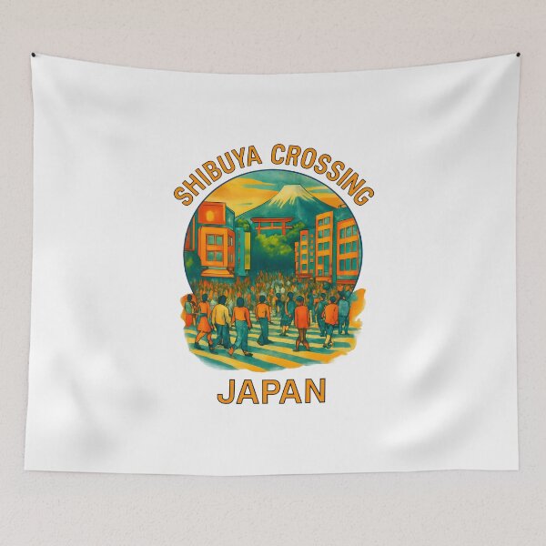 Item preview, Shibuya Crossing – Iconic Tokyo Street Scene designed and sold by inkNext.