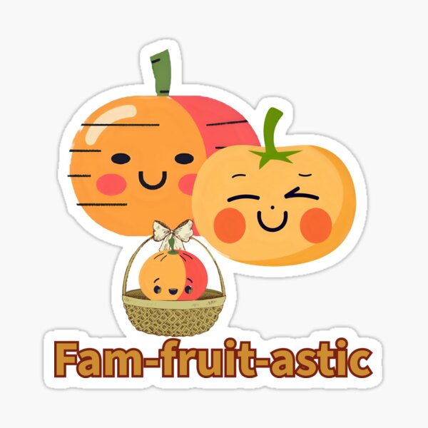 Item preview, Fam-Fruit-Astic Trio: Kawaii Fruit Family  designed and sold by TheGiggleBliss.
