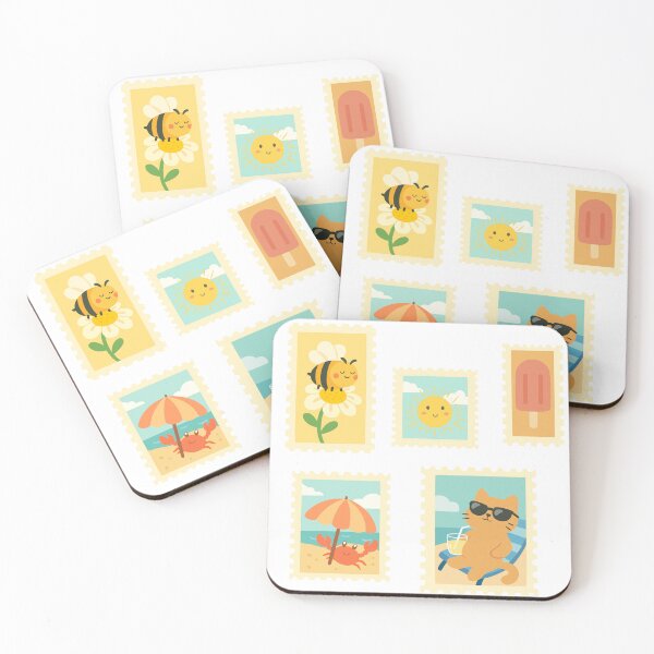 Item preview, Cute Summer Stamps designed and sold by Aichan01.