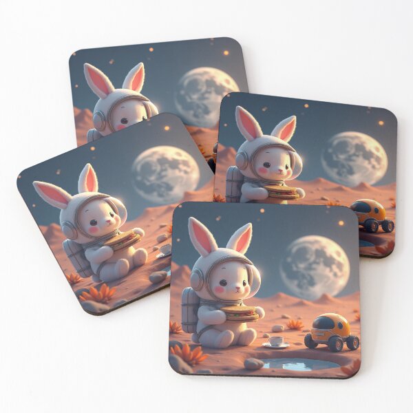 Item preview, Astronaut Bunny’s Lunar Picnic designed and sold by Valora and Fern.