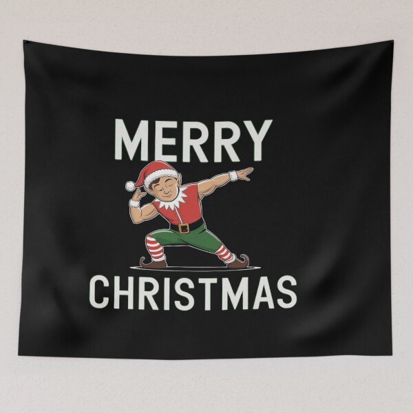 Item preview, Santa’s Helper Goes Gym Mode designed and sold by Tee Studio.