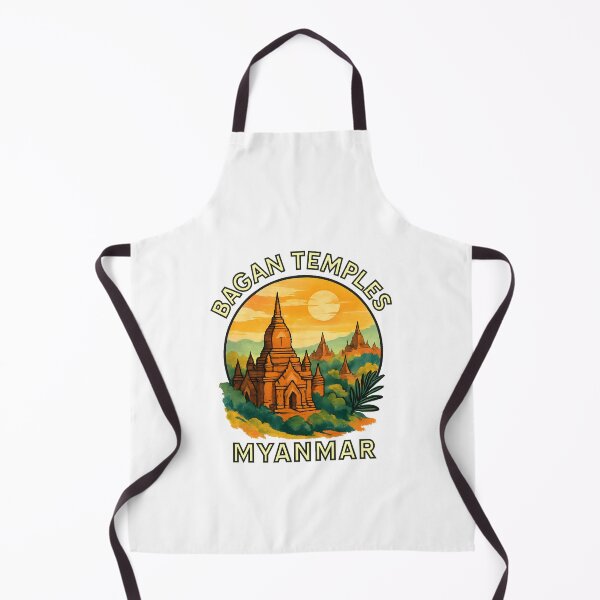 Item preview, Bagan Temples at Sunrise - Myanmar Travel Art designed and sold by inkNext.