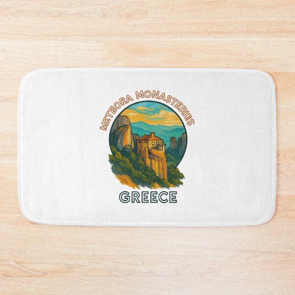 Item preview, Meteora Monasteries - Greece Travel Art designed and sold by inkNext.