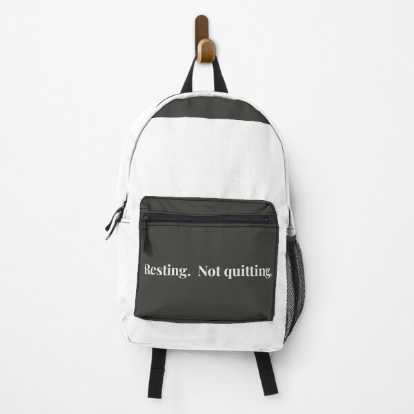 Item preview, Resting not quitting – soft mental health quote for quiet strength and recovery designed and sold by KWkindwaves.
