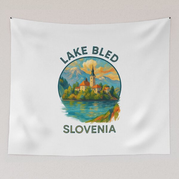 Item preview, Lake Bled - Scenic Mountain Lake in Slovenia designed and sold by inkNext.