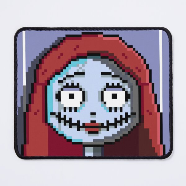 Item preview, The Nightmare Before Christmas 'Sally' Pixel Art Portrait designed and sold by Breadbin Art.