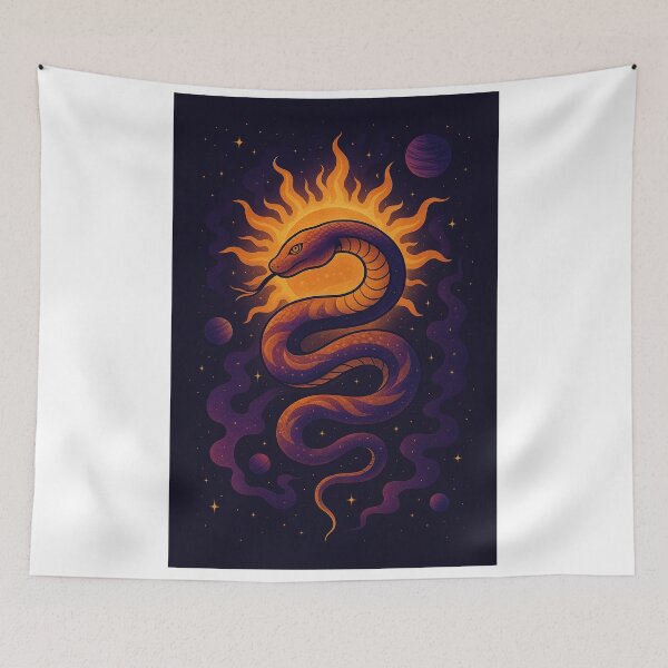 Item preview, Celestial Serpent Spiral - Cosmic Core designed and sold by Domci.