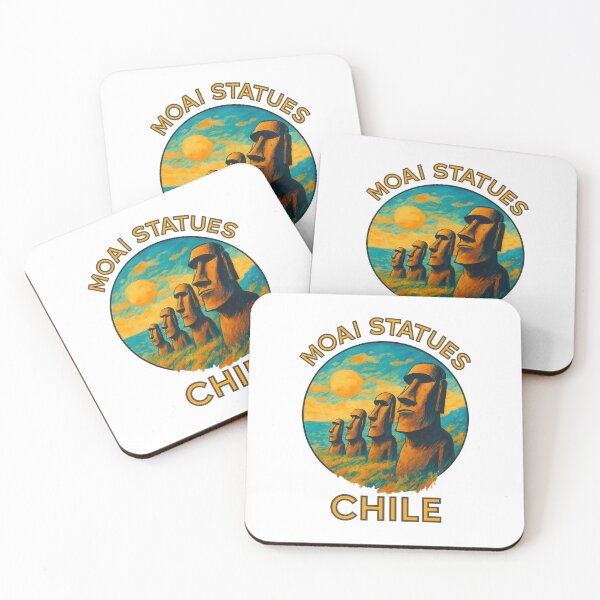Item preview, Moai Statues - Easter Island, Chile designed and sold by inkNext.