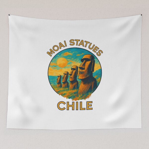 Item preview, Moai Statues - Easter Island, Chile designed and sold by inkNext.