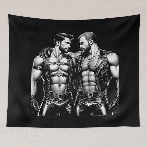 Item preview, Got Your Back Boys Gay Leather Bar Pride San Francisco Pride Graphic Design designed and sold by ItsAKinkThing.