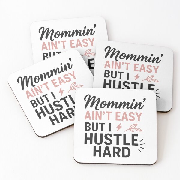 Item preview, Mommin' Ain't Easy But I Hustle Hard- Hustle Mom Shirt designed and sold by carolyntees.