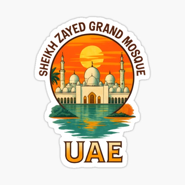 Item preview, Sheikh Zayed Grand Mosque – Abu Dhabi, UAE Architecture & Cultural Landmark designed and sold by inkNext.