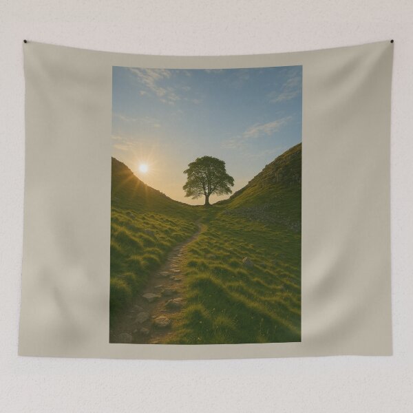 Item preview, Sycamore Gap Serenity designed and sold by TheWonkyEaselCo.