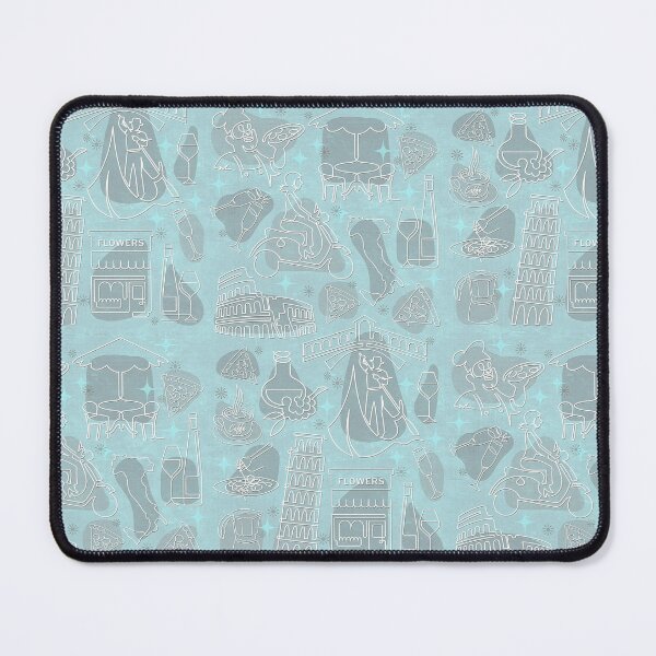 Item preview, Italian Lifestyle & Retro - Pale Aqua designed and sold by Carina Parry Studios.