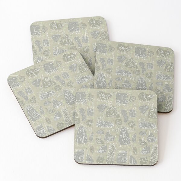 Item preview, Italian Lifestyle & Retro - Thistle Green designed and sold by Carina Parry Studios.