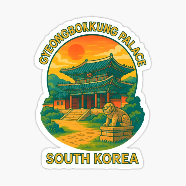 Item preview, Gyeongbokgung Palace - Seoul, South Korea designed and sold by inkNext.
