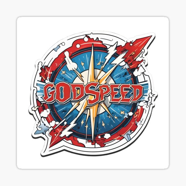 Item preview, Godspeed, blazing sticker designed and sold by ShinSoku.