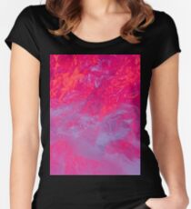 Recycled Plastic Lighting Experiment Women's Fitted Scoop T-Shirt