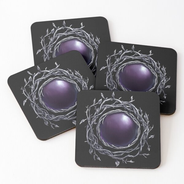 Item preview, Mystic Nightshade Orb – Enchanted Botanical Emblem designed and sold by Bellaleo21.