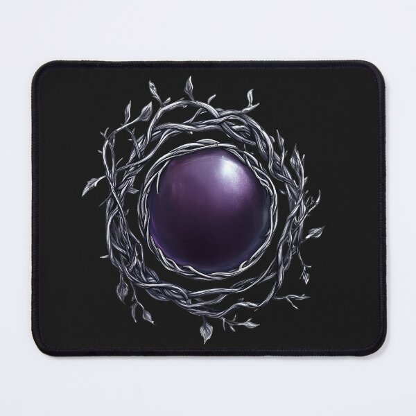 Item preview, Mystic Nightshade Orb – Enchanted Botanical Emblem designed and sold by Bellaleo21.