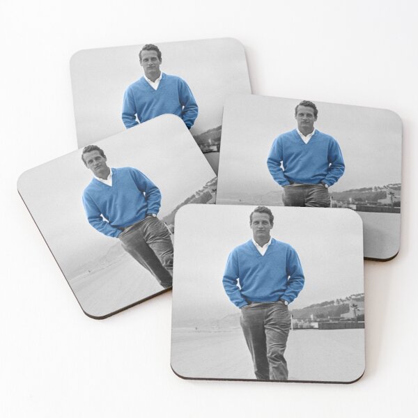 Artikelvorschau, Paul Newman in einem blauen Pullover entworfen und verkauft von carmencuarzo.