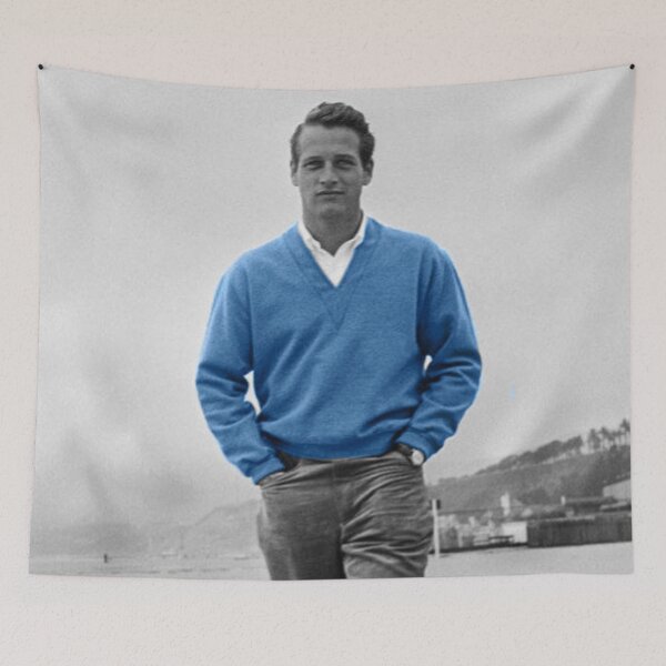 Item preview, Paul Newman in a blue sweater designed and sold by carmencuarzo.