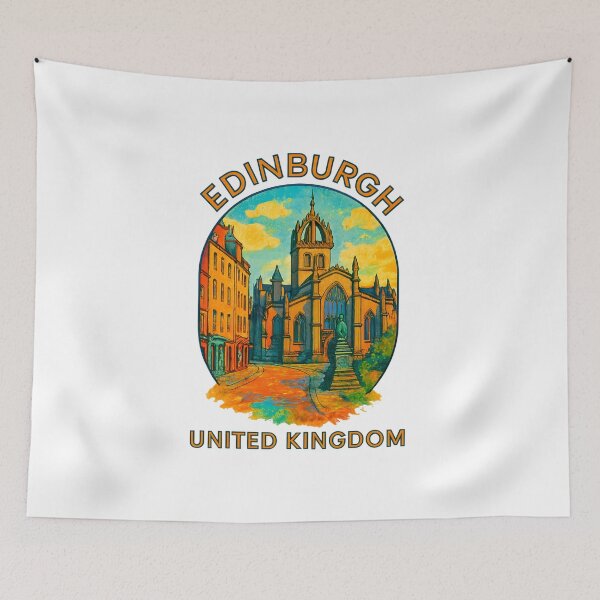 Item preview, Edinburgh Royal Mile - Scotland Travel Art designed and sold by inkNext.