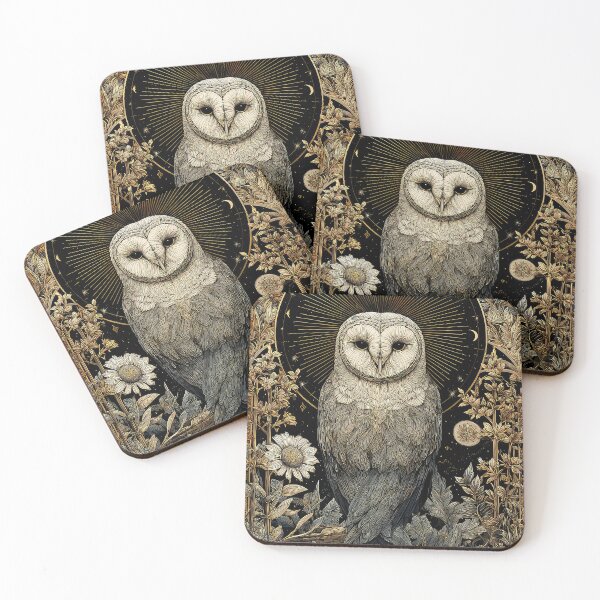 Item preview, Wise Owl Art Nouveau designed and sold by thewandswant.