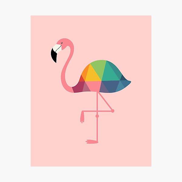 Aperçu de l'œuvre Flamant arc-en-ciel créée et vendue par AndyWestface.