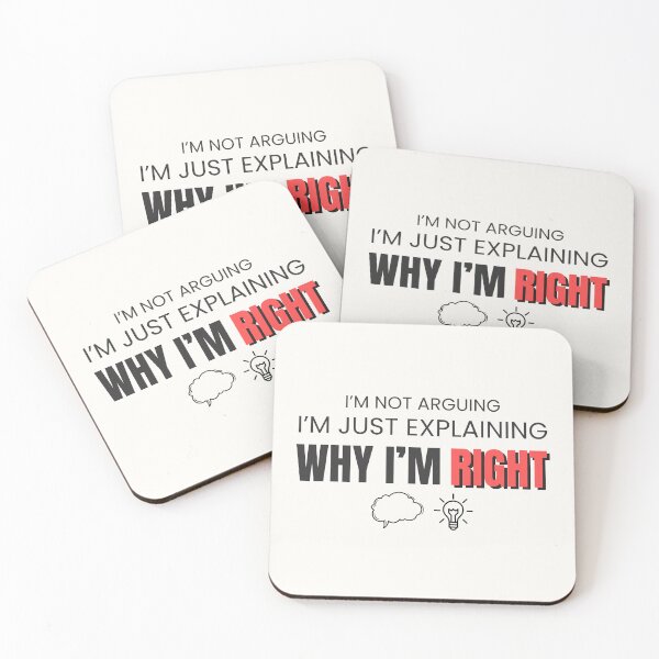 Item preview, I’m Not Arguing – Funny Know-It-All Quote for Smart Mouths designed and sold by thoratsdesign.