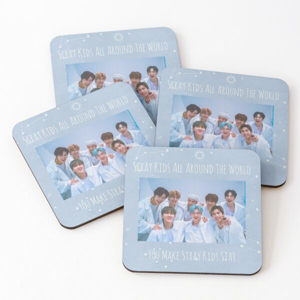 Item preview, Stray Kids pastel blue summer poster everywhere all around the world you make stray kids STAY love stay dominate world tour limited edition kpop gift designed and sold by Kpop-Noona.