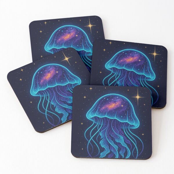 Item preview, Galactic Jellyfish – Cosmic Ocean Creature in Deep Space designed and sold by Domci.