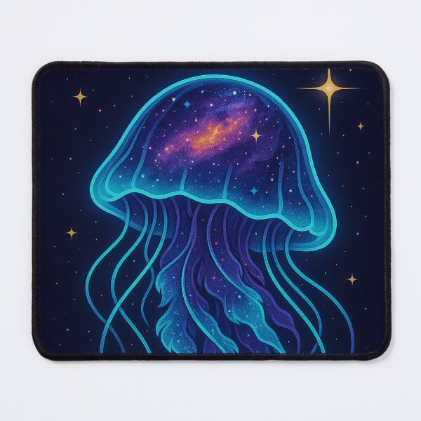Item preview, Galactic Jellyfish – Cosmic Ocean Creature in Deep Space designed and sold by Domci.